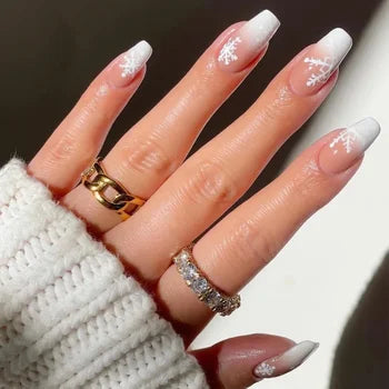 Ongles flocon de neige