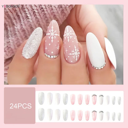 Ongles flocon de neige